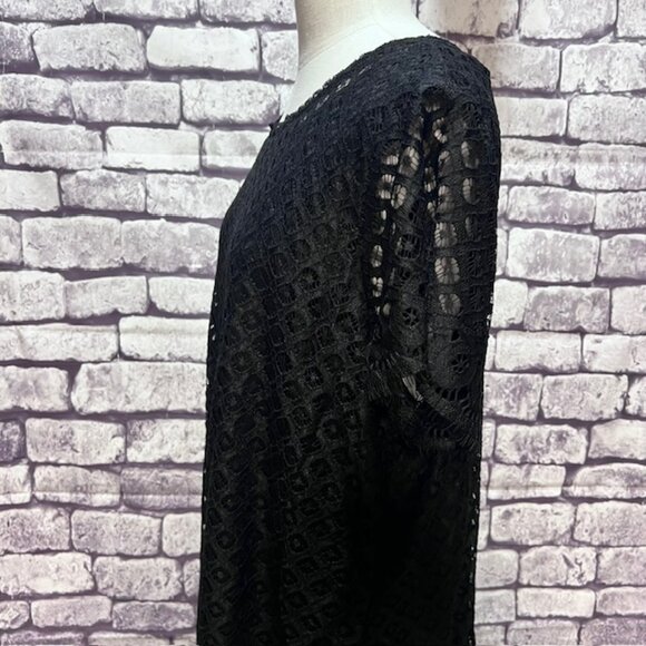 Isaac Mizrahi Pullover Lace Short Sleeve Dress Size 2X - Picture 3 of 8